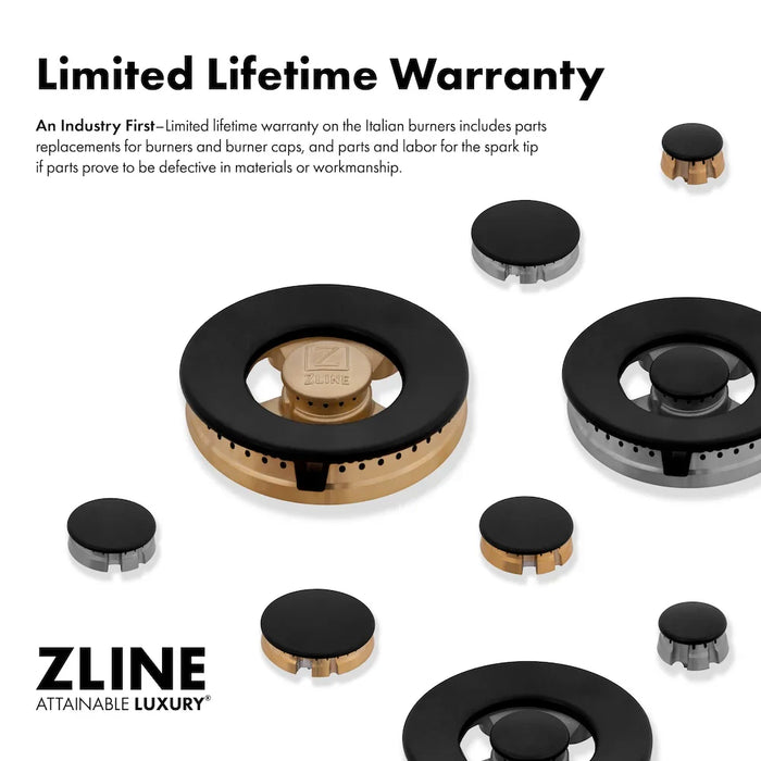 ZLINE 48" Bundle Range RAS-BLM-48 & Range Hood 8654BLM-48, 2KP-RASBLMRH4809K