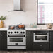ZLINE 30" Autograph Gas Range Gas, DuraSnow, RGSZ-SN-30-MB - Farmhouse Kitchen and Bath