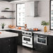 ZLINE 30" Autograph Gas Range, DuraSnow, White Door, RGSZ-WM-30-MB - Farmhouse Kitchen and Bath