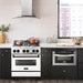 ZLINE 30" Autograph Gas Range, DuraSnow, White Door, RGSZ-WM-30-MB - Farmhouse Kitchen and Bath