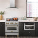 ZLINE 30" Autograph Gas Range, DuraSnow Stainless, RGSZ-SN-30-CB - Farmhouse Kitchen and Bath