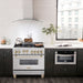 ZLINE 36" Autograph Edition Gas Range, Gas Oven DuraSnow, RGSZ-SN-36-G - Farmhouse Kitchen and Bath