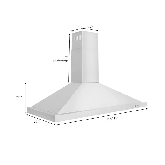 ZLINE 48" Bundle Range RA-48 & Range Hood KB-48, 2KP-RABGRH4809K