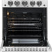 Forno 24" Gas Range, Stainless Steel, FFSGS6272 - 24 - Farmhouse Kitchen and Bath