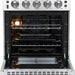 Forno 24 - Inch Pro - Style Electric Range with 4 Burners in Stainless Steel, FFSEL6069 - 24 - Farmhouse Kitchen and Bath