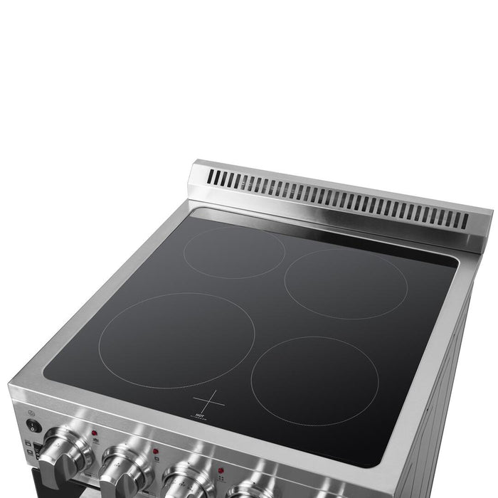 Forno 24 - Inch Pro - Style Electric Range with 4 Burners in Stainless Steel, FFSEL6069 - 24 - Farmhouse Kitchen and Bath
