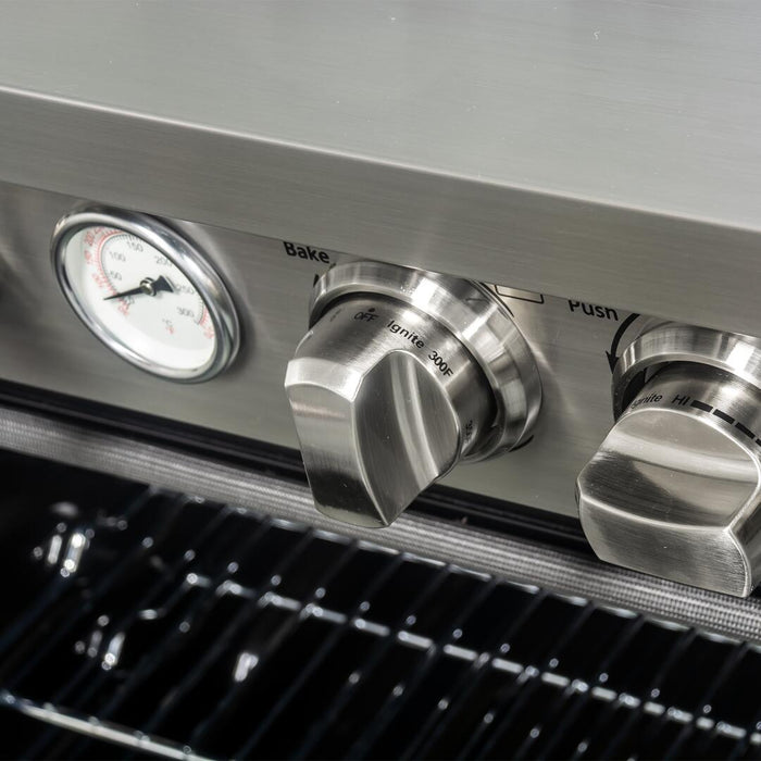 Forno Alta Qualita - 30 in. ft. Pro - Style Range, Gas Stove, and Gas Oven, Stainless Steel, FFSGS6228 - 30S - Farmhouse Kitchen and Bath