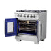 Forno Capriasca 30 in. French Door Freestanding All Gas Range, Stainless Steel, FFSGS6460 - 30 - Farmhouse Kitchen and Bath