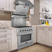 Forno Capriasca - 30 in. Professional Range with Gas Stove and Gas Oven, Stainless Steel FFSGS6260 - 30 - Farmhouse Kitchen and Bath