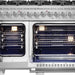 Forno Capriasca 48 in. Left Swing Door Freestanding Dual Fuel Range, Gas Stove, Electric Oven, Stainless Steel, FFSGS6387 - 48 - Farmhouse Kitchen and Bath