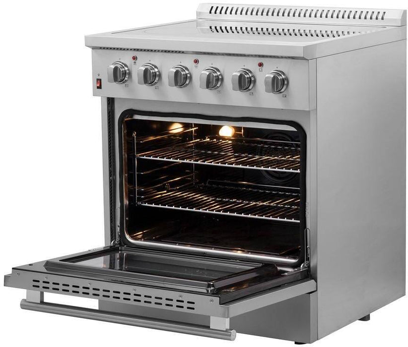 Forno Galiano 30" Electric Range, Convection Oven, Stainless Steel, FFSEL6083 - 30 - Farmhouse Kitchen and Bath
