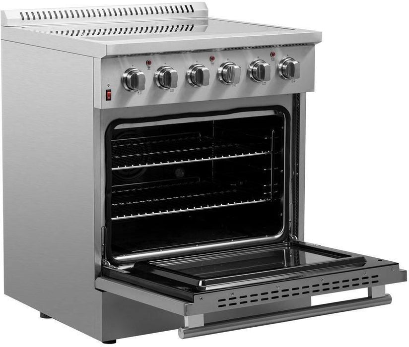 Forno Galiano 30" Electric Range, Convection Oven, Stainless Steel, FFSEL6083 - 30 - Farmhouse Kitchen and Bath