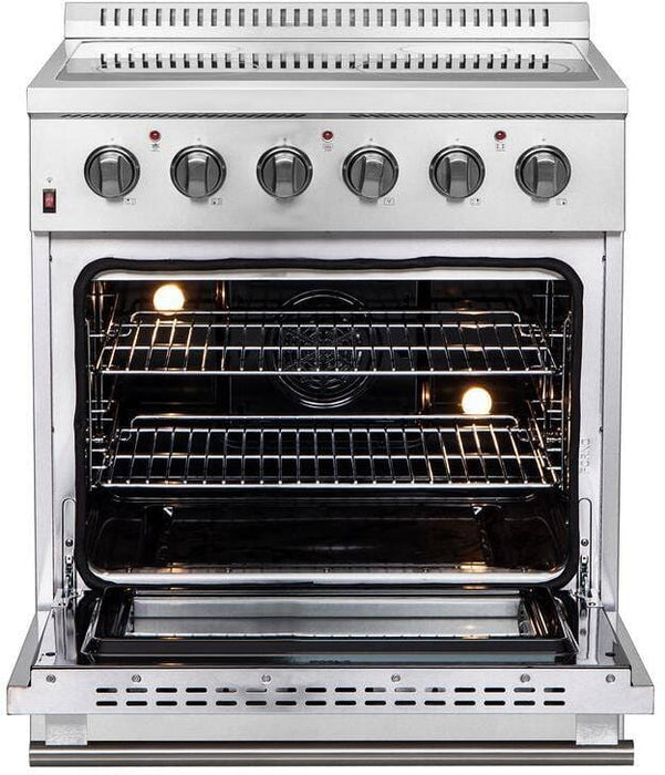 Forno Galiano 30" Electric Range, Convection Oven, Stainless Steel, FFSEL6083 - 30 - Farmhouse Kitchen and Bath