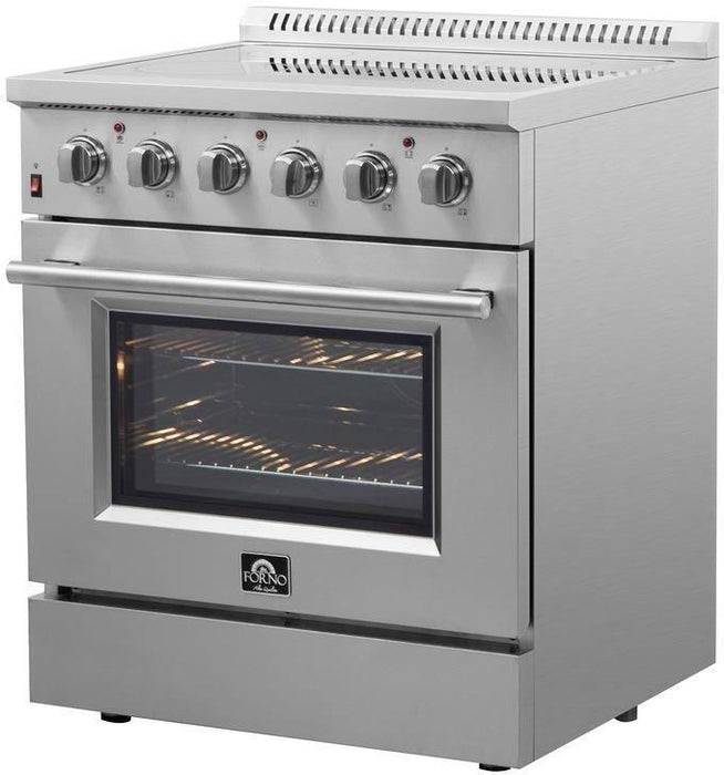 Forno Galiano 30" Electric Range, Convection Oven, Stainless Steel, FFSEL6083 - 30 - Farmhouse Kitchen and Bath