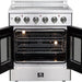 Forno Galiano 30 in. French Door Freestanding All Electric Range, Stainless Steel, FFSEL6917 - 30 - Farmhouse Kitchen and Bath