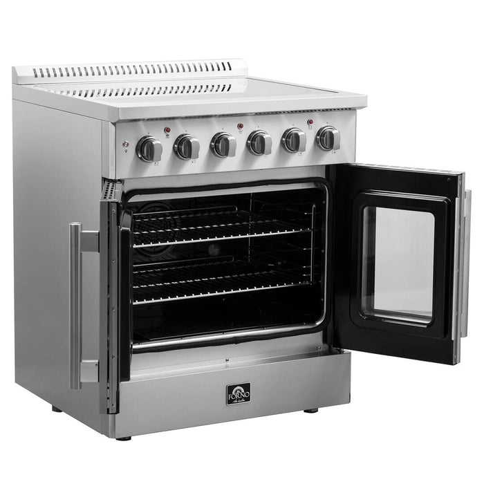 Forno Galiano 30 in. French Door Freestanding All Electric Range, Stainless Steel, FFSEL6917 - 30 - Farmhouse Kitchen and Bath
