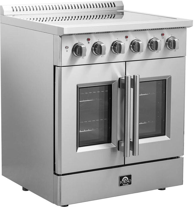 Forno Galiano 30 in. French Door Freestanding All Electric Range, Stainless Steel, FFSEL6917 - 30 - Farmhouse Kitchen and Bath