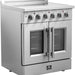 Forno Galiano 30 in. French Door Freestanding All Electric Range, Stainless Steel, FFSEL6917 - 30 - Farmhouse Kitchen and Bath