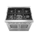 Forno Galiano 36 in. French Door Freestanding All Gas Range, Stainless Steel,FFSGS6444 - 36 - Farmhouse Kitchen and Bath