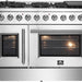Forno Galiano 48 in. French Door Freestanding All Gas Range, Stainless Steel,FFSGS6444 - 48 - Farmhouse Kitchen and Bath