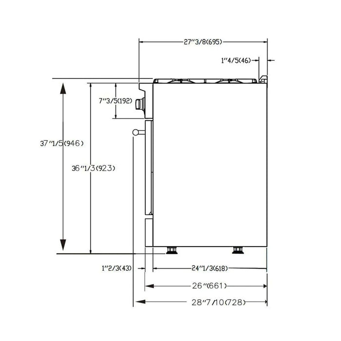 Forno Galiano Professional - 48 in. Range with Gas Stove and Gas Oven, Stainless Steel, FFSGS6244 - 48 - Farmhouse Kitchen and Bath