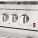 Forno Galiano Professional - 48 in.Dual Fuel Range, Gas Stove, and Electric Oven, Stainless Steel FFSGS6156 - 48 - Farmhouse Kitchen and Bath