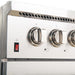 Forno Galiano Professional - 48 in.Dual Fuel Range, Gas Stove, and Electric Oven, Stainless Steel FFSGS6156 - 48 - Farmhouse Kitchen and Bath