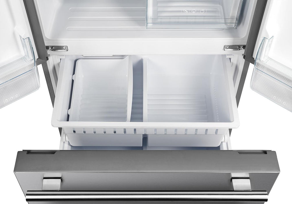 Forno Gallipoli - 31 in. French Door Refrigerator, Internal Ice Maker in Stainless Steel FFFFD1974 - 31SB - Farmhouse Kitchen and Bath