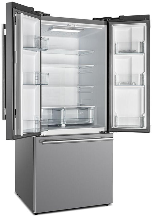 Forno Gallipoli - 31 in. French Door Refrigerator, Internal Ice Maker in Stainless Steel FFFFD1974 - 31SB - Farmhouse Kitchen and Bath