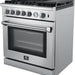 Forno Lazio - 30 in. All Gas Range with 5 Sealed Burner, Air Fryer Basket, and Griddle in Stainless Steel, FFSGS6276 - 30 - Farmhouse Kitchen and Bath