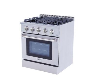 THOR 30" Professional Gas Range in Stainless Steel, HRG3080U - Farmhouse Kitchen and Bath