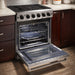 Thor 30" Professional Gas Range in Stainless Steel, LRG3001U - Farmhouse Kitchen and Bath