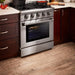 THOR 30" Professional Propane Range in Stainless Steel, HRG3080ULP - Farmhouse Kitchen and Bath