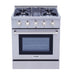 THOR 30" Professional Propane Range in Stainless Steel, HRG3080ULP - Farmhouse Kitchen and Bath