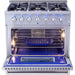 THOR 36″ Pro - style 6 Stainless Steel Burner Gas Range, HRG3618U - Farmhouse Kitchen and Bath