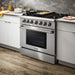 THOR 36″ Pro - style 6 Stainless Steel Burner Propane Range, HRG3618ULP - Farmhouse Kitchen and Bath