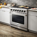 THOR 36" Professional Dual Fuel Range in Stainless Steel, HRD3606U - Farmhouse Kitchen and Bath