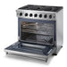 THOR 36" Professional Propane Range in Stainless Steel, HRD3606ULP - Farmhouse Kitchen and Bath