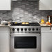 THOR 36" Professional Propane Range in Stainless Steel, LRG3601ULP - Farmhouse Kitchen and Bath