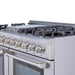 THOR 48″ - 6 Burner Stainless Steel Professional Propane Range, HRG4808ULP - Farmhouse Kitchen and Bath