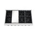 THOR 48" Professional Gas Rangetop in Stainless Steel, HRT4806U - Farmhouse Kitchen and Bath