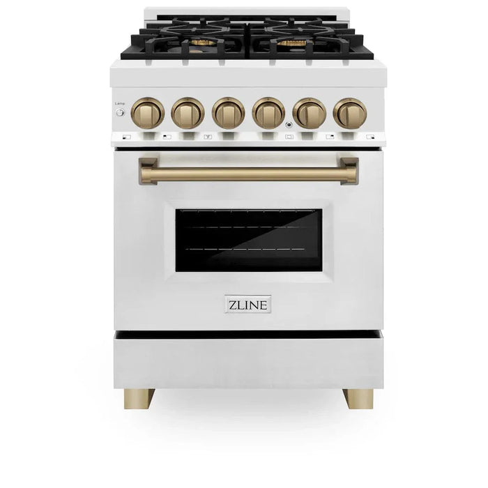 ZLINE 24" Autograph Dual Fuel Range, Stainless, RAZ-24-CB09K