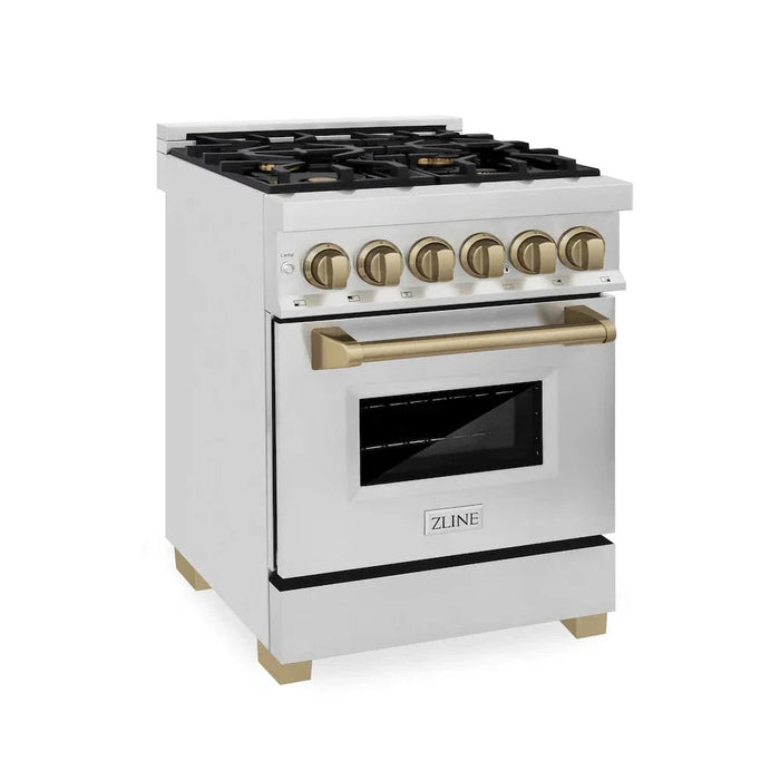 ZLINE 24" Autograph Dual Fuel Range, Stainless, RAZ-24-CB09K