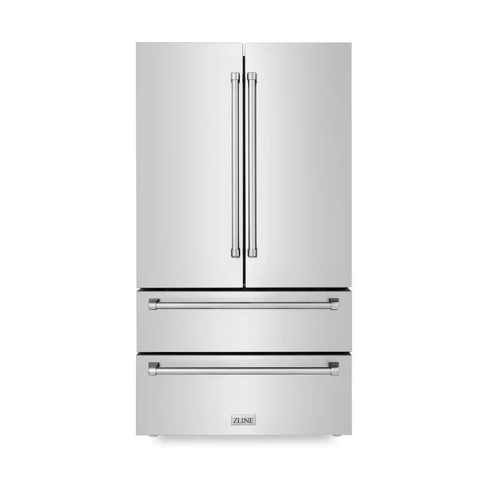 ZLINE Kitchen Package with Refrigerator, Range, Microwave, 3KPR-RAOTRH3009K