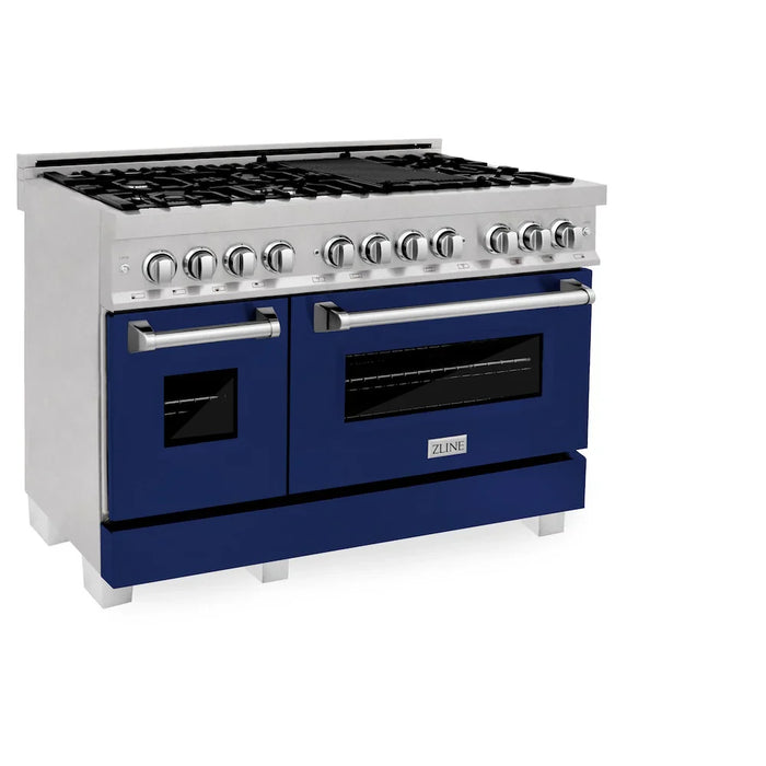 ZLINE 48" Bundle Range RAS-BG-48 & Range Hood 8654BG-48, 2KP-RASBGRH4809K