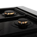 ZLINE 36" Autograph Range, DuraSnow, White Door, Black, RGSZ-WM-36-MB - Farmhouse Kitchen and Bath