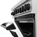 ZLINE 36" Autograph Range, DuraSnow, White Door, Black, RGSZ-WM-36-MB - Farmhouse Kitchen and Bath
