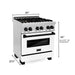 ZLINE 30" Autograph Edition, Gas Range, Gas Oven, RGZ-30-MB - Farmhouse Kitchen and Bath