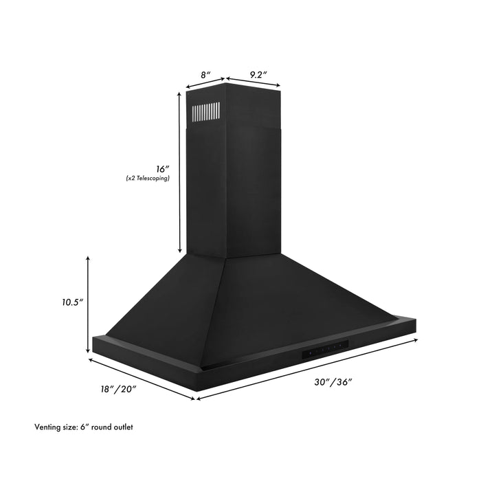 ZLINE 30" Bundled Range, Range Hood, Microwave, 3KP-RGBRH30-MW09K