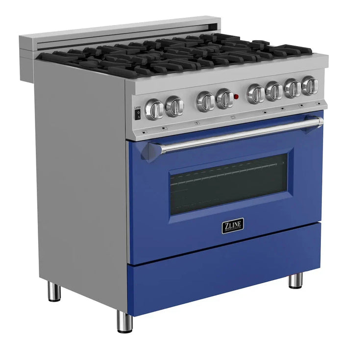 ZLINE 36" Bundle Range RAS-BM-36 & Range Hood 8654BM-36, 2KP-RASBMRH3609K